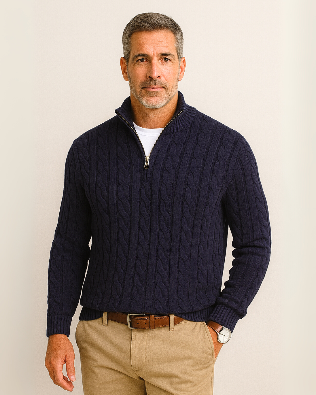Carmelo Cable-Knit Sweater