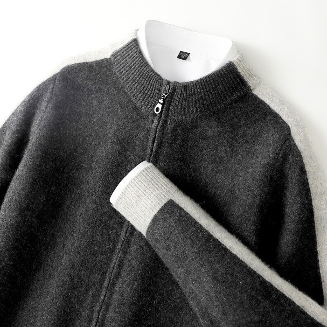 Cenzo Cashmere Zip-Up