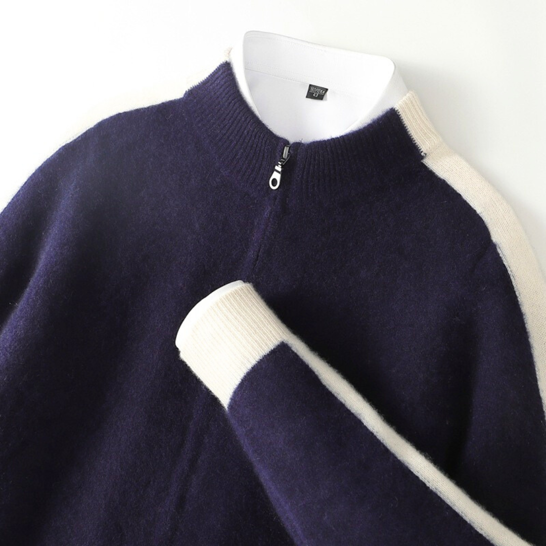 Cenzo Cashmere Zip-Up
