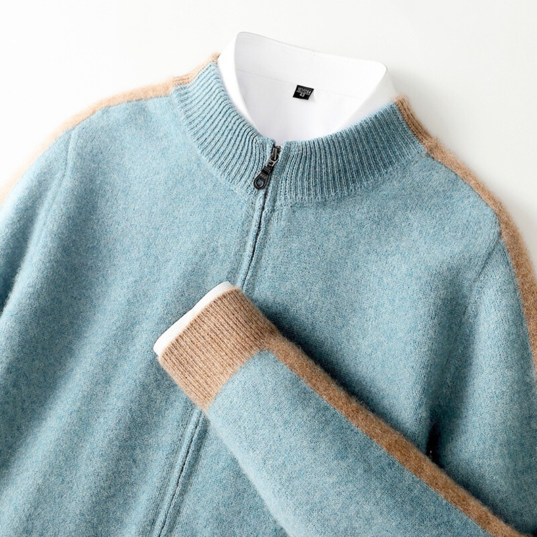 Cenzo Cashmere Zip-Up