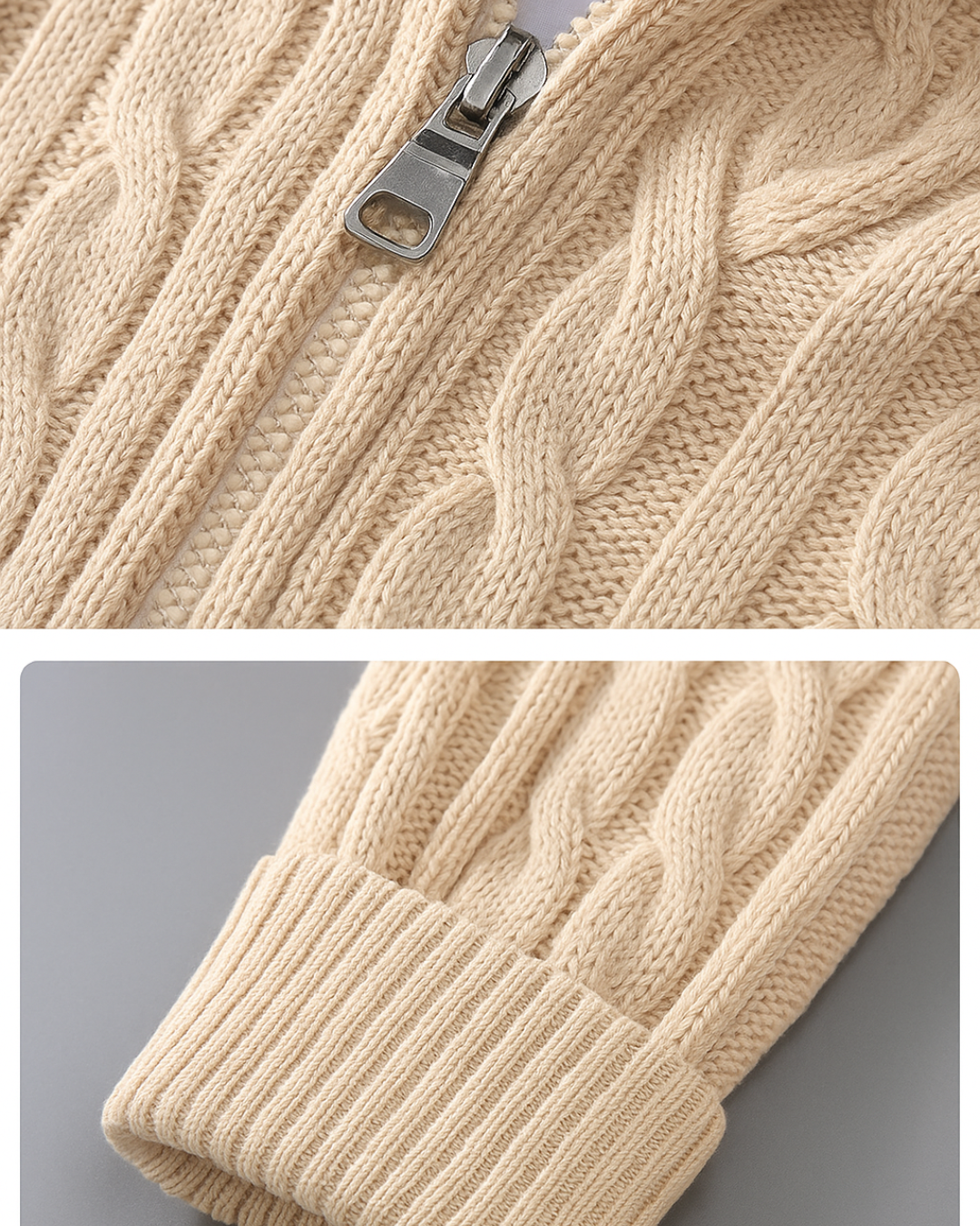 Carmelo Cable-Knit Sweater
