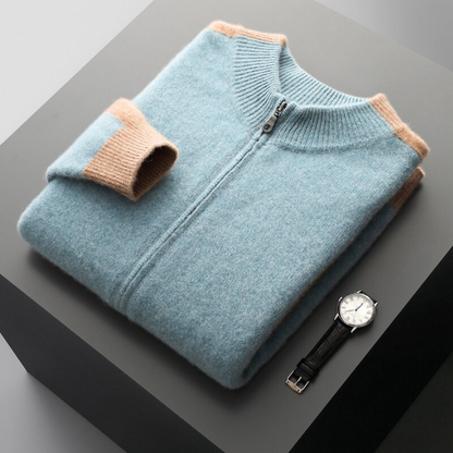 Cenzo Cashmere Zip-Up