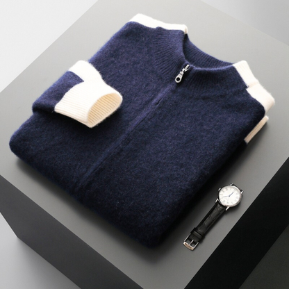 Cenzo Cashmere Zip-Up
