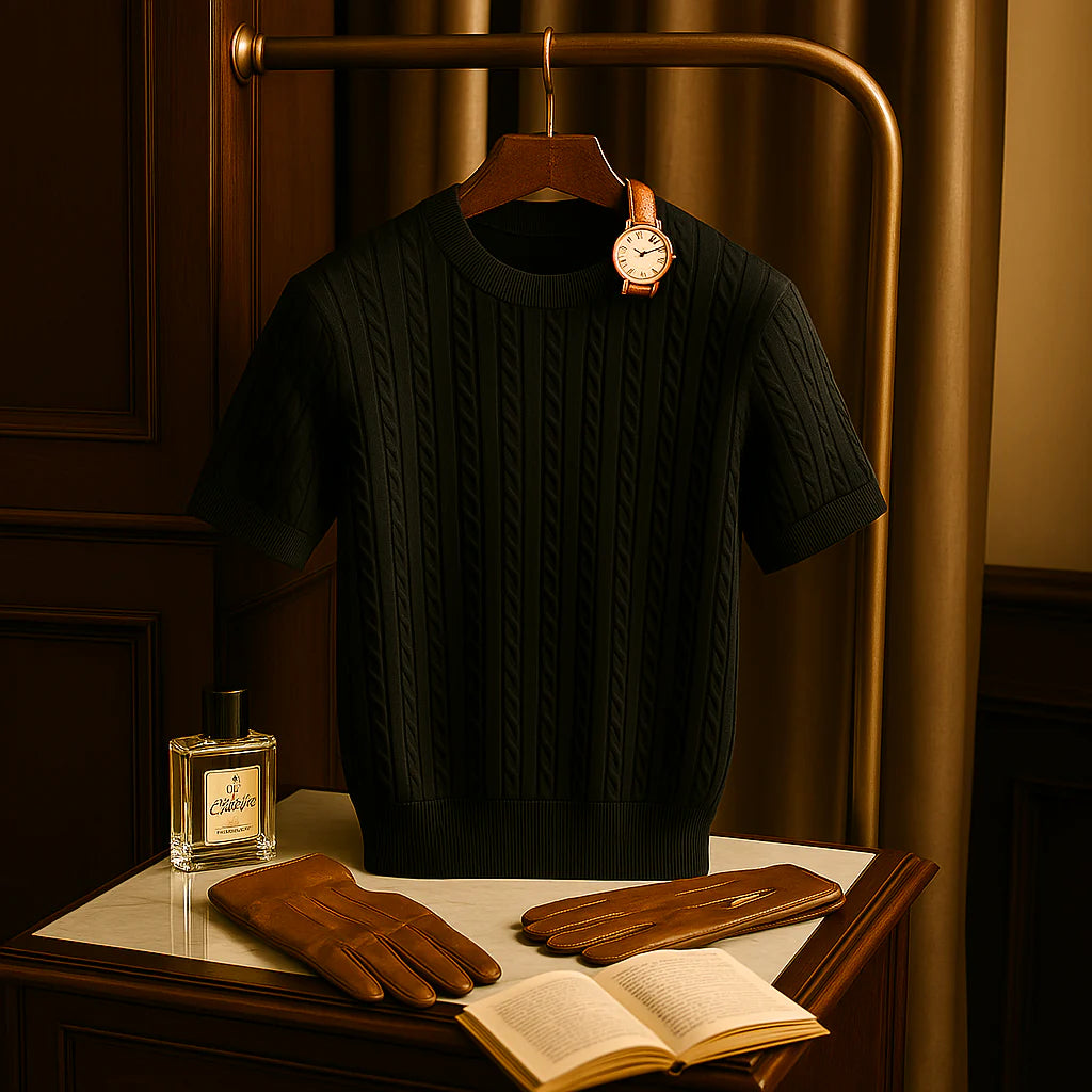 Lusso Cable-Knit Shirt