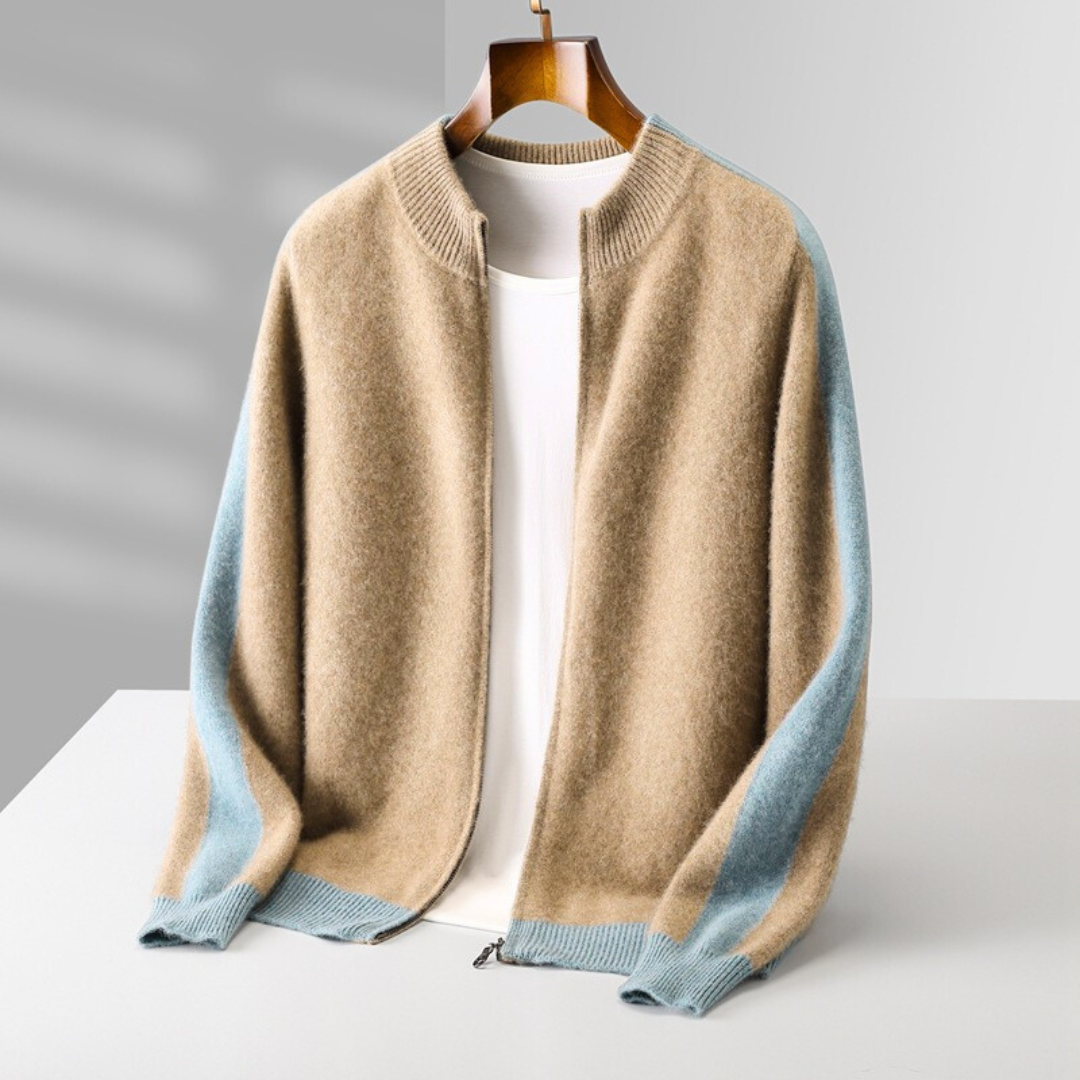 Cenzo Cashmere Zip-Up
