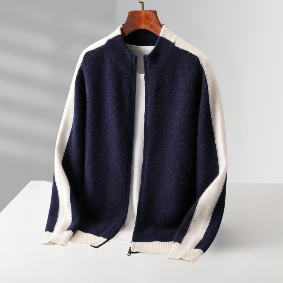 Cenzo Cashmere Zip-Up
