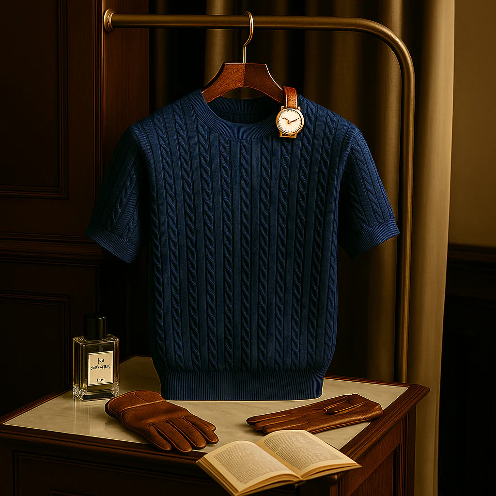 Lusso Cable-Knit Shirt
